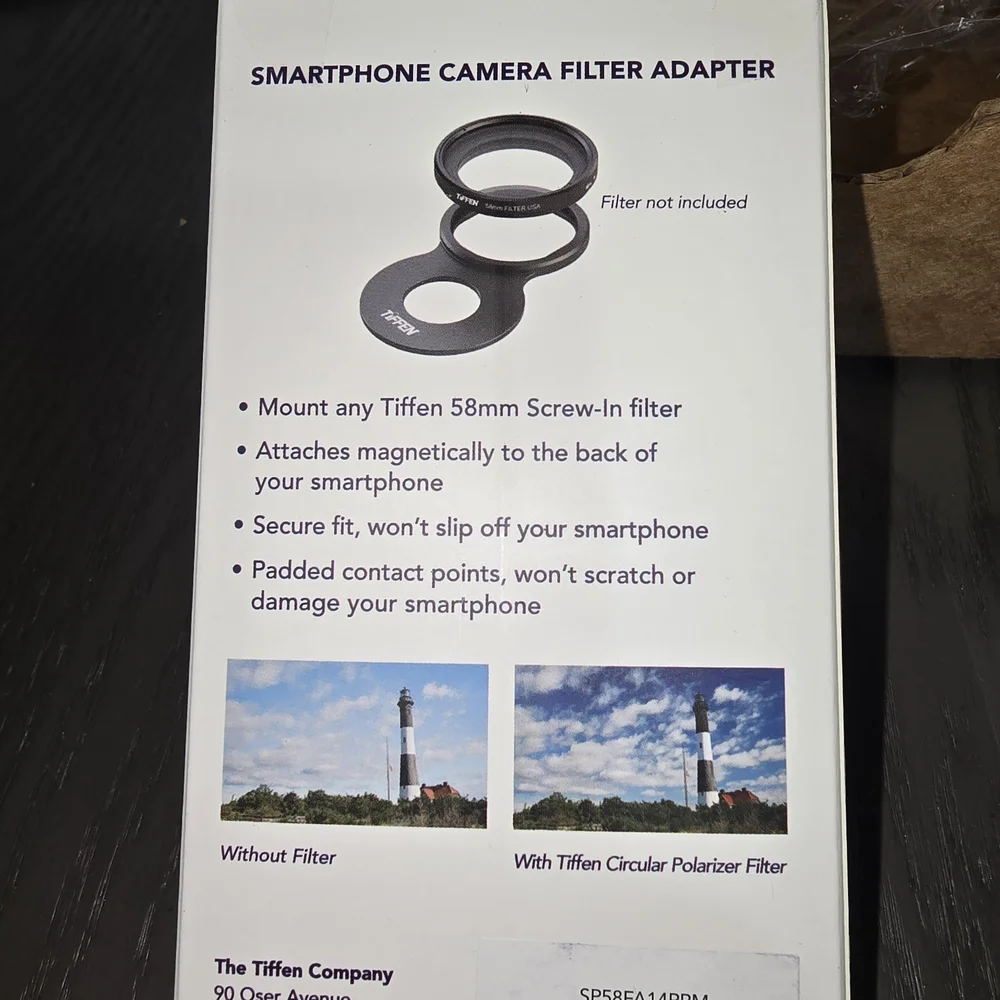 58mm Smartphone Filter Mount Kit - Black
